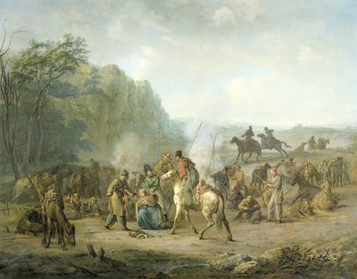 Kosakkbivuakk, 1813 av Louis Moritz