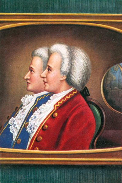 Montgolfier-brødrene Joseph av Louis Nicolas van (after) Blarenberghe