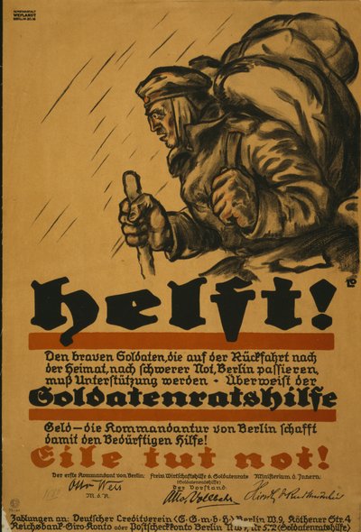 Hjelp!, 1918 av Louis Oppenheim