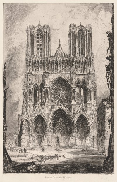 Reims katedral, fasade av Louis Orr