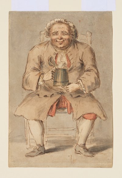 Sittende mann med en tankard av Louis Philippe Boitard