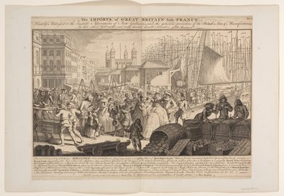 Importen av Storbritannia fra Frankrike av Louis Philippe Boitard