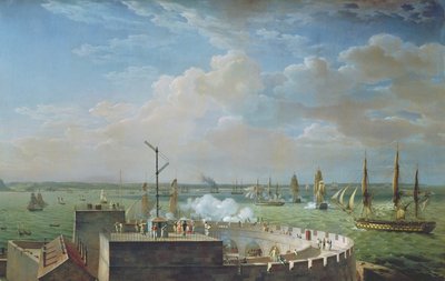 Cherbourg havn, 1822 av Louis Philippe Crepin