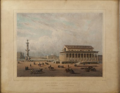 Børs i St. Petersburg, slutten av 1840-årene. av Louis Pierre Alphonse Bichebois