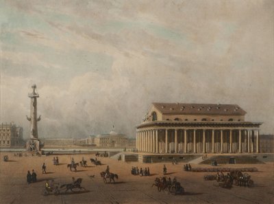 Børs i St. Petersburg, slutten av 1840-årene. av Louis Pierre Alphonse Bichebois