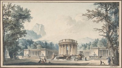 Prosjekt for en Fête Decor, n.d.. av Louis Pierre Baltard