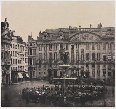 Uten tittel Construction of Commemorative Fountain, juli 1856. av Louis Pierre Theophile Dubois de Nehaut