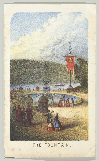 The Fountain, fra serien, Views in Central Park, New York, del 3, 1864. av Louis Prang