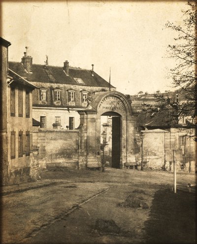 Døråpning til Sèvres-fabrikken, ca. 1852. av Louis-Rémy Robert