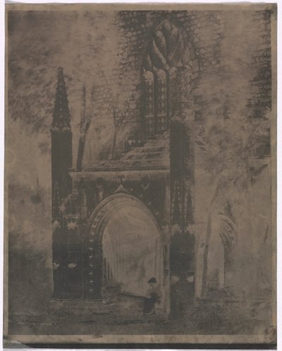 Fountain of Notre Dame i Saint-Brieuc, Bretagne, ca. 1853. av Louis-Rémy Robert