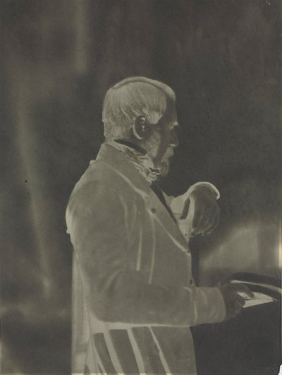 Selvportrett negativ, ca. 1853. av Louis-Rémy Robert