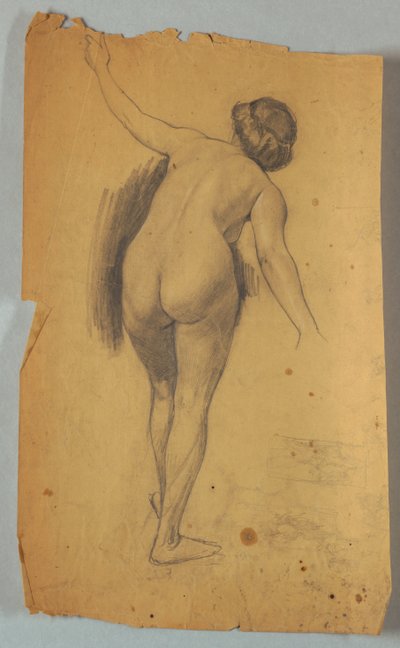 Studie av nakenfigur av Louis Schaettle
