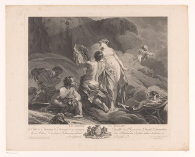 Venus og Vulcanus Les Forges de Vulcain (tittel på objekt) av Louis Simon Lempereur