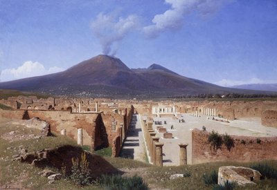 Vesuv fra Pompei, 1883 av Louis Spangenberg