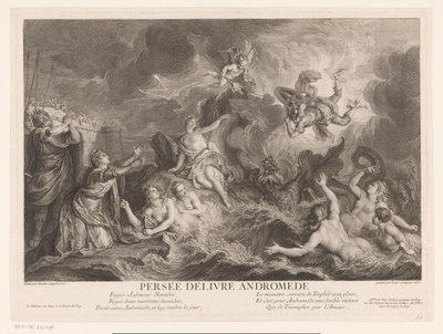 Perseus frigjør Andromeda av Louis Surugue