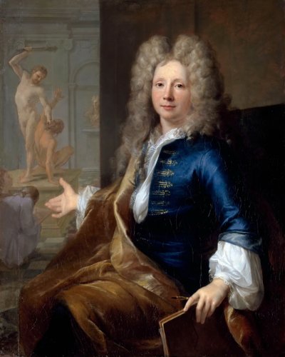 Portrett av Louis Boullogne den yngre 1654-1733 av Louis Tocqué