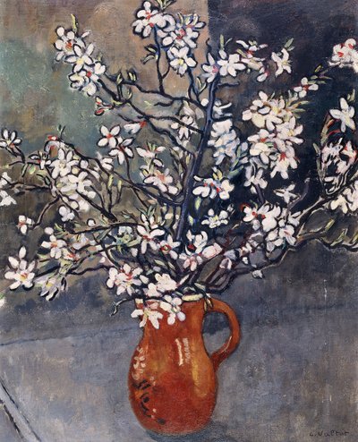 Almond Blossom, ca. 1925 (olje på lerret) av Louis Valtat