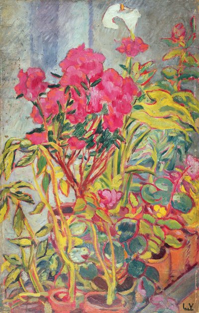Azalea, ca. 1918 (olje om bord) av Louis Valtat