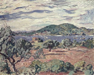 Bay of Antheor, ca. 1906-07 (olje på lerret) av Louis Valtat