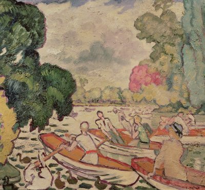 Båter i Bois de Boulogne av Louis Valtat