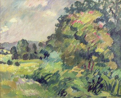 Normandie landskap av Louis Valtat