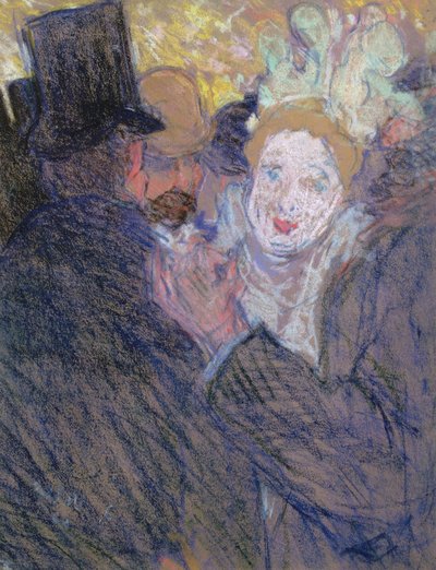 Samtalen (pastell på papir) av Louis Valtat