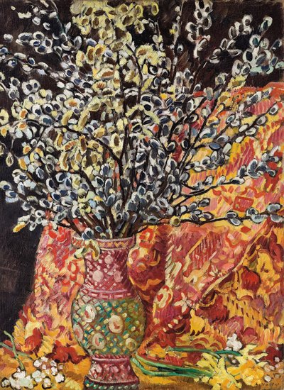 Vase med blomster (olje på lerret) av Louis Valtat