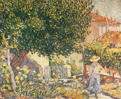 Kvinne i hagen av Louis Valtat