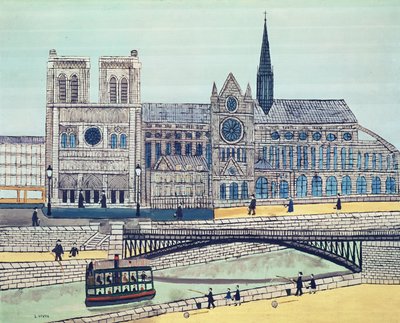 Notre-Dame (sørsiden), ca. 1933 av Louis Vivin