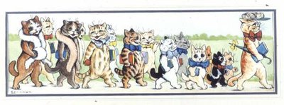 En klassetur (gouache) av Louis Wain