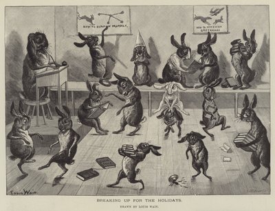 Slår opp til ferien av Louis Wain