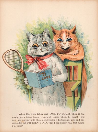 Louis Wain Cats (chromolitho) av Louis Wain