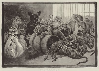 Den lykkelige familien på Crystal Palace av Louis Wain