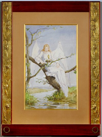 En bønn til Gud (akvarell på papir) av Louis Welden Hawkins