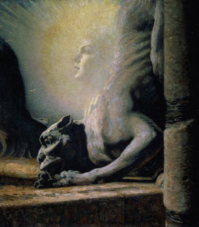 Sfinksen og kimæren, 1906 av Louis Welden Hawkins