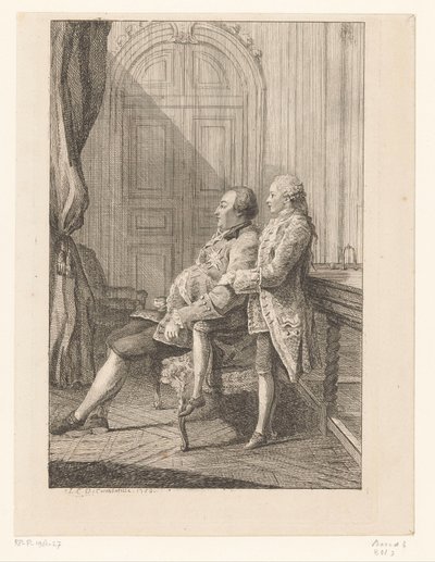 Portrett av Louis Philip I av Orléans og hans sønn Louis Philip II av Orléans av Louis de Carmontelle