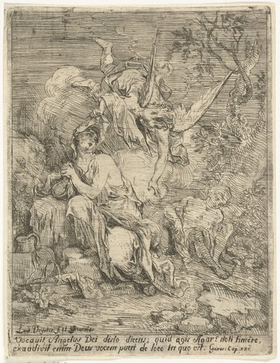 Hagar og Ismael i ørkenen av Louis de Deyster