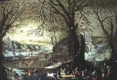 En vinterscene av Louis de Silvestre