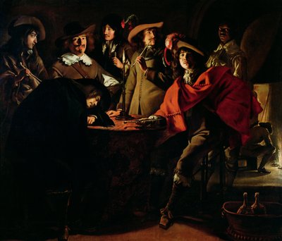 The Guards Smoking, 1643 av Louis le Nain