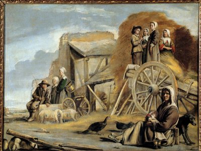 Vognen eller returen av høyet Maleri av Louis Le Nain (1593-1648) av Louis le Nain