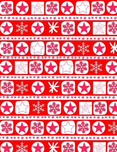 Christmas Wrap Stripe, 2017, Digital Media av Louisa Hereford