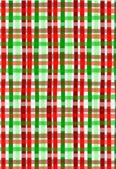 Christmas Wrap sjekk,2017, Digital Media av Louisa Hereford
