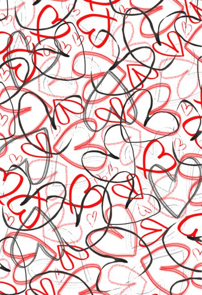 Hjerter, 2015, Digitale medier av Louisa Hereford