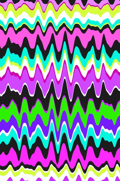 Wavy Stripe, 2015, Digital Media av Louisa Hereford