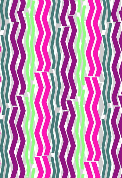 Zig Zag Stripes, 2014 digitale medier av Louisa Hereford