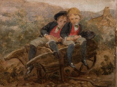 Sketch Of The Hons. Dudley og Archie Hamilton Gordon, 1890. av Louisa Starr