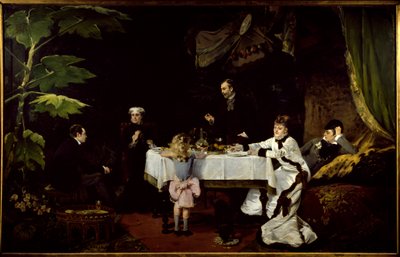 Frokosten i drivhuset Maleri av Louise Abbema (1858-1927) 1877 Søn. 1,94x3,08 m Pau, Museum of Fine Arts. av Louise Abbéma