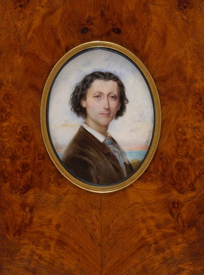 Portrett av komponisten Franz Liszt 1811-1886, 1836. av Louise Besnard née Vaillant