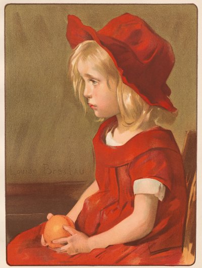 Jente med appelsin, 1899. av Louise Breslau