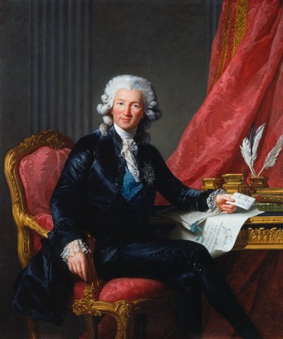 Portrett av Charles-Alexandre de Calonne (1734-1802) av Elisabeth Louise Vigee Lebrun